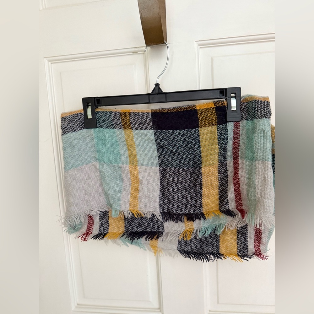 Source Unknown Multicolor Plaid Scarf